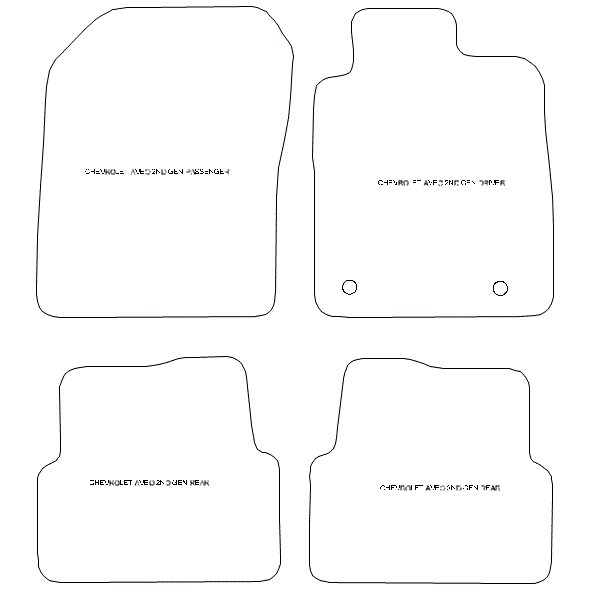 Chevrolet Aveo 2nd Gen Car Mats